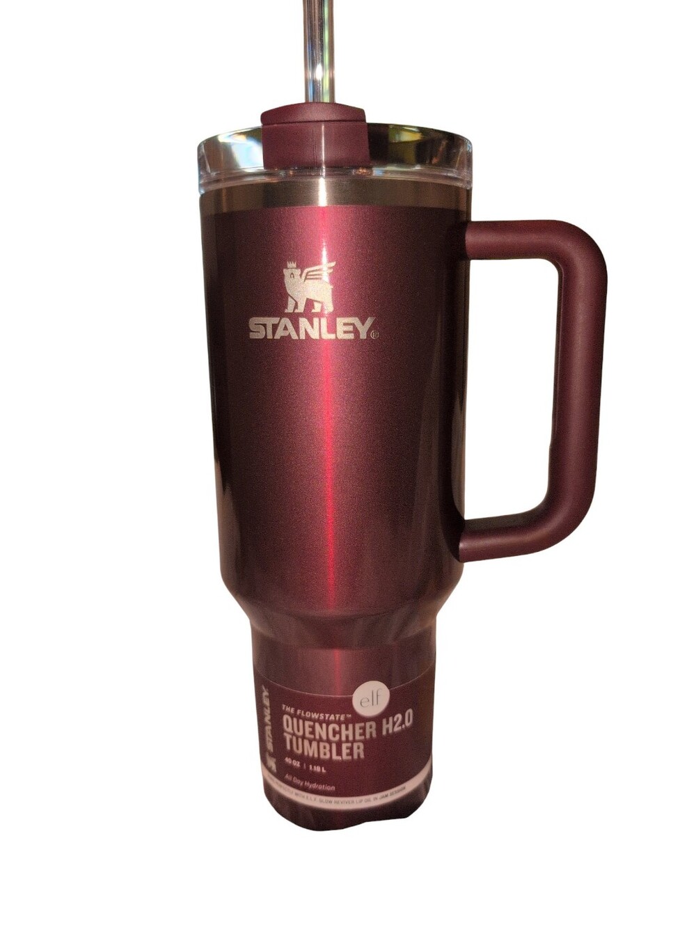 Stanley 40oz Tumbler Mug - Burgundy Metallic Elf Collection